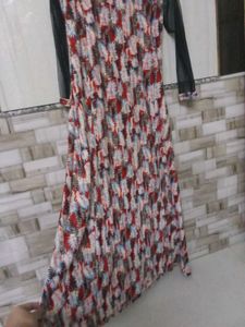 Stretchable  Patterned Maxi Dress