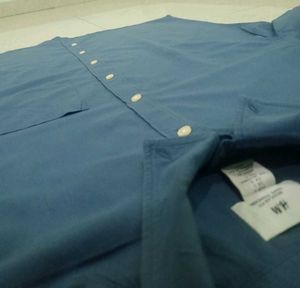 (H&amp;M) orignal Men's Blue Short Sleeve shirt