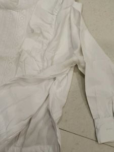 White Ruffled Blouse