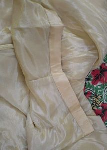 Elegant beige Palazzo Pants with kurti set