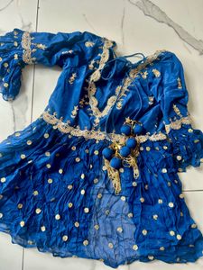Royal Blue Embellished Kurta