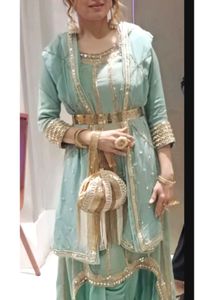 Elegant Indian Suit with Dhoti pants n Dupatta
