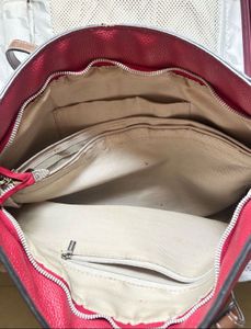 U.S. Polo Assn. Dual-Tone Tote Bag (Red &amp; Brown)
