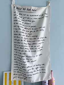 Hyppy Handwritten Poem Wall tapestry