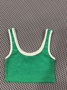 Green Terrycloth Tank Top