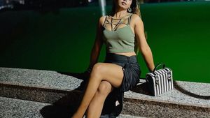 Stylish Crop Top with Unique Strap Design