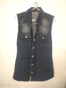 Denim Jacket Cut Sleeves