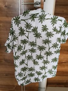 Palm Tree Print Casual Shirt
