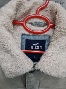 Light Wash Denim Sherpa Lined Jacket