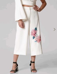 vero moda Elegant snow white printed culottes