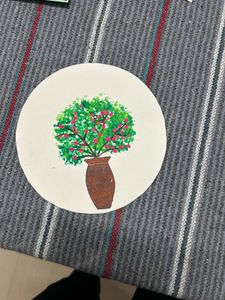 Vibrant Potted Plant Art