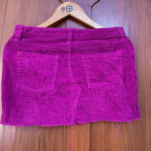 BDG Purple Corduroy Mini Skirt