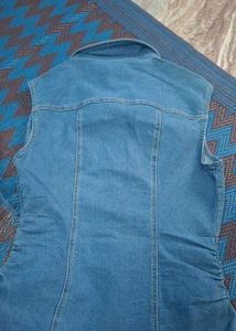Sleeveless Denim Shirt Dress