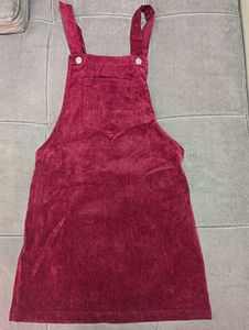 Velvet Overall Dress