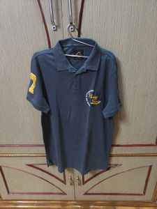 polo tshirt being human L size