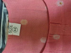 Coral Pink Kurta Set with Trousers