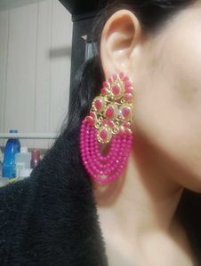 megenta Ethnic Jewelry Set