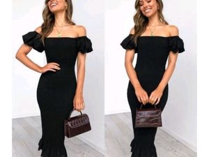 BLACK CONSIE MIDDY Dresses