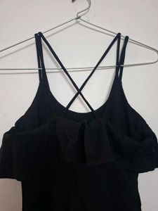 Black Criss-Cross Strap Dress