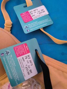 Comfortable Black &amp; Nude Bras - Pack of 2
