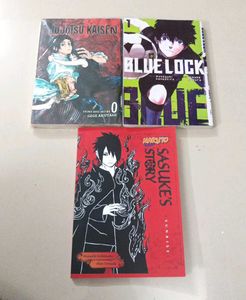 Manga Bundle: Jujutsu Kaisen, Blue Lock, Naruto