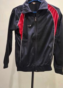 Men's Black &amp; Red Track Jacket