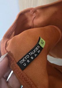 Brown Halter Neck Crop Top