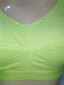 (200)Neon Green Sports Bra