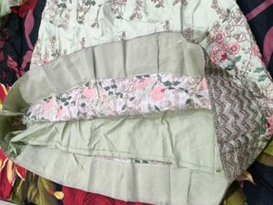 Embroidered Lehenga Skirt with Dupatta