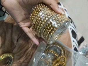 Gold Tone Beaded Bracelets