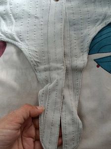 Light Blue Sleeveless Collared Shirt