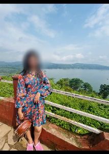 Boho Floral Print Dress with Bell Sleeves
