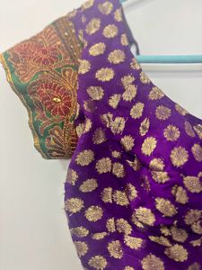 Elegant Olive Green Silk Saree