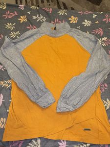 ROADSTER Stylish Color Block Long Sleeve Top