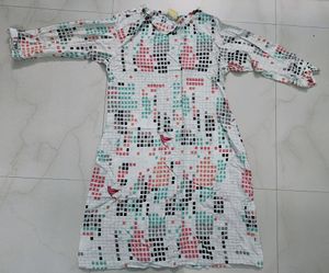 Ateesa XL calf length a line rayon kurta
