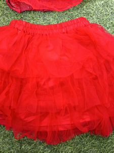 Red Skirt &amp; Top Set