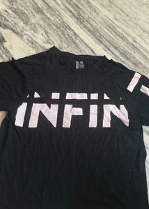 Black Graphic Print T-Shirt