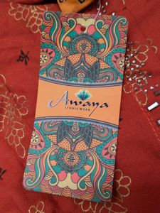 Women's New rust Printed Straight Kurti with Tags