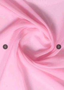 Elegant Pink Georgette Saree