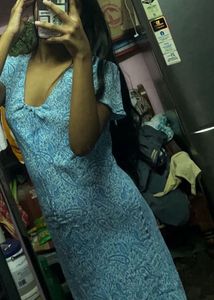 Blue Paisley Midi Sundress