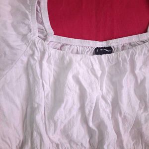 White Milkmaid Puff Sleeves Top