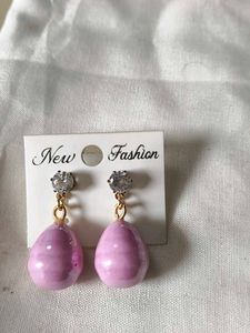 Pink Drop Earrings
