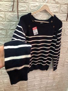 Striped Knit Pullover Sweater🇺🇸