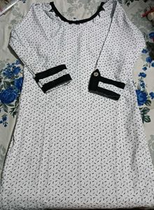 White & 👗Black Kurta 38