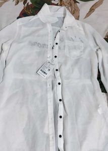 Lee Cooper White Tunic Shirt