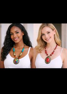 combo of 3items necklace & Sparkling Anklets