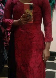 Elegant Red Kurta