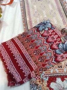Embellished dress material with Dupatta