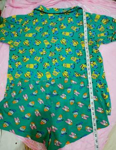 Cute Minion Print Pajama Set