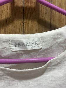 Chic Pleated Sleeve White Top